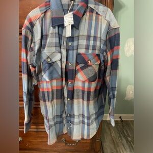Natural- flannel jacket. 
Never used